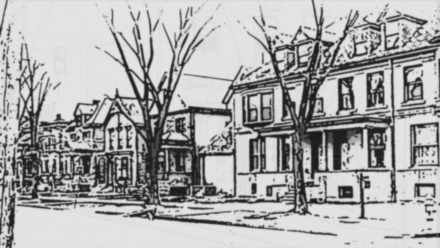 Storyboard shot 1D: the big houses, on the way.